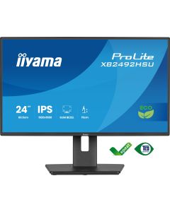 24" iiyama XB2492HSU-B1:IPS,FHD,HDMI,DP,green,HAS