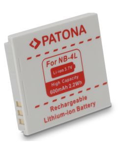 PATONA baterie pro foto Canon NB-4L 600mAh