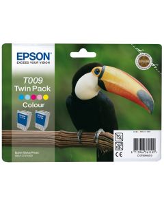 Epson inkoustová náplň/ C13T00940210/ MultiPack (2x náplň)/ StylusPhoto R1270/1290(T009)/ 5 barev