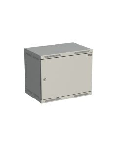 Rozvaděč nástěnný SENSA 9U 400mm, dveře plech, RAL 7035, SENSA-9U-64-21-G