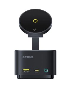 Baseus Nabíjecí stanice MagPro 7v1 s bezdrátovým nabíjením 15W cosmic black