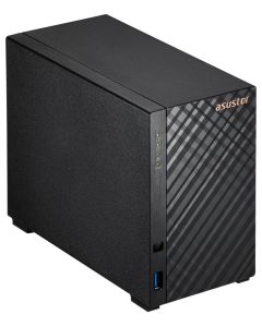 Asustor NAS AS1202T 2x 3,5" SATA/ Realtek RTD1619B, Quad Core 1.7 GHz, 1 GB DDR4 RAM, 1x 2.5GLAN, 3x USB3.2 Gen1