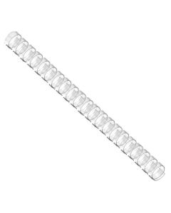 EUROSUPPLIES plastové hřbety/ formát A4/ 28,5mm/ čiré/ 50 pack