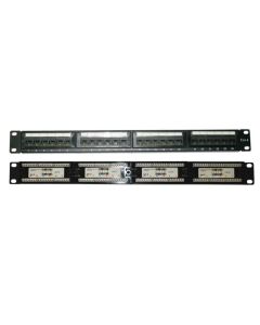 XtendLan Patch panel 19", 24 portů, Cat6, 30u Au, LSA/110