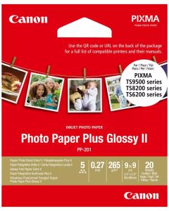 Canon fotopapír  PP-201 3.5x3.5inch   20 listů
