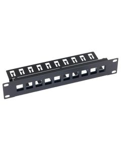 Triton 10' modulární patch panel 1U  pro max. 10ks keystone,otvor 14,8x17,5mm