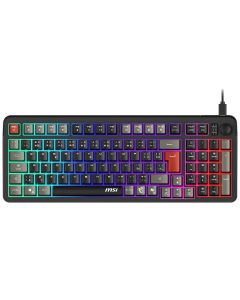 MSI herní klávesnice FORGE GK110/ drátová/ RGB podsvícení/ USB/ CZ+SK layout