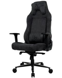 AROZZI herní židle VERNAZZA XL SoftFabric Pure Black/ látkový povrch/ černá