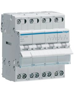 Solarmi HAGER SFT440 4P 40A, přepínač sítí, skupinový