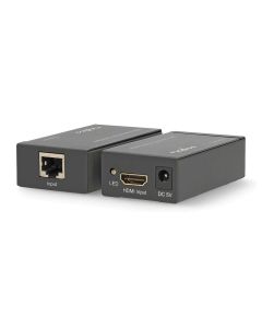 NEDIS HDMI extender/ přes Cat6/ do 60 m/ 1080p/ 1.65 Gbps/ kov/ antracit