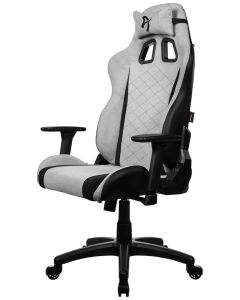 AROZZI herní židle AVANTI Soft Fabric Light Grey/ látkový povrch/ světle šedá