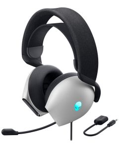 DELL náhlavní souprava  AW520H/ Wired gaming Headset/ sluchátka + mikrofon/ bílá