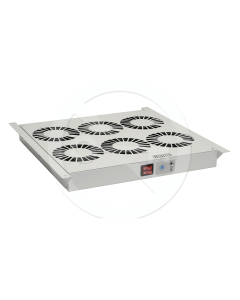 Ventilační jednotka 6 vent.,termostat, do stropu i dna VJ-R6, šedá