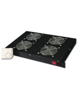 Digitus 19" větrací jednotka 1U, 4 ventilátory, černá