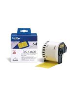 Brother - DK 44605 (papírová role žlutá 62mm x 30,48m) - snadno odstranitelná