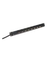 DIGITUS 1U Hliníkový PDU, stojanový, 8x bezpečnostní zásuvka 16A, 4000 W, 250 VAC 50/60 Hz,