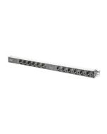 DIGITUS 19" PDU, 1U hliník, SCHUKO -> 12x CEE 7/4, jistič