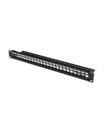 Digitus Neosazený Patch Panel, 24 port, stíněný, 1U, černý