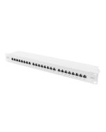 Digitus CAT 6A Patch Panel, stíněný, 1U, 24 portů, 8P8C, šedý, 483 mm (19 ")