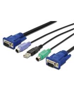 Digitus Kabelová sada KVM, VGA, PS/2-myš, PS/2-klávesnice, USB černá, 3,0 m