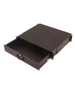 Digitus 19" uzamykatelný šuplík 2U barva černá RAL 9005