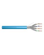 DIGITUS Instalační kabel CAT 6A U-FTP, 500 MHz Eca (EN 50575), AWG 23/1, papírová krabička 100 m, simplex, barva modrá