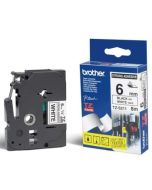 Brother - TZe-S211 bílá / černá (6mm,lamin.,extrémně adhez.)