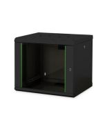 Digitus 9U skříň pro montáž na stěnu, Unique series 509x600x450 mm, barva černá (RAL 9005)