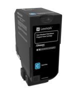 Lexmark CS720, CS725, CX725 Cyan Standard Yield Return Programme Toner Cartridge - 7 000 stran