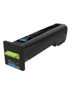 Lexmark CS820 Cyan Extra High Yield Return Program Toner Cartridge - 22 000 stran