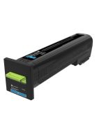 Lexmark CX82x, CX860 Cyan High Yield Return Program Toner Cartridge - 17 000 stran