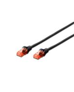 Digitus Ecoline Patch Cable, UTP, CAT 6e, AWG 26/7, černá 5m, 1ks