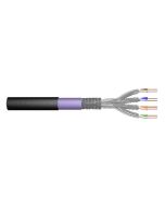 DIGITUS Kabel pro venkovní instalaci CAT 7 S-FTP, 1200 MHz PE, vnitřní Eca (LSZH-1), AWG 23/1, kroužek 100 m, simplex, barva čer