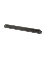 DIGITUS 1U kartáčový panel pro správu kabelů pro 483 mm (19 ”) serverové skříně , barva černá (RAL 9005)