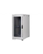 Digitus 26U serverový stojan, Unique Series, ocelové přední dveře 1340x600x1000 mm s plexi sklem, šedé (RAL 7035)