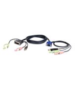 3M USB VGA to DVI-A KVM Cable with Audio