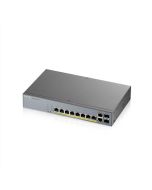 Zyxel GS1350-12HP, 12 Port managed CCTV PoE switch, long range, 130W (1 year NCC Pro pack license bundled)