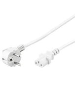 PremiumCord Kabel síťový 230V k počítači 2m bílý