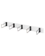 Digitus 1U kabelový spravovací panel 5x ocelové kroužky 40x75 mm, šedé (RAL 7035)