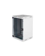 Digitus 10 "a 19" kombinovaná nástěnná skříň 10U horizontální (10 "), 5U vertikální (19"), šedá