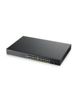 Zyxel GS1900-24HP v2, 24-port GbE L2 PoE Smart Switch, rackmount, 170 Watt