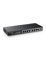 Zyxel GS1915-8, 8-port GbE Smart hybrid mode Switch, standalone or NebulaFlex Cloud, desktop, fanless