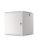 LANBERG Nástěnná jednodílná skříň 19", FOR SELF-ASSEMBLY 12U/600x600 plechové dveře šedá (RAL7035)   (v rozloženém stavu