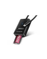 AXAGON ADM2-CM USB-C 10Gbps - M.2 NVMe & SATA SSD adaptér, kabel USB-C 10cm