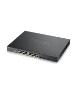 Zyxel XGS1935-28HP, 28 Port Lite-L3 Smart Managed PoE Switch, 24x Gigabit PoE and 4x 10G SFP+, hybrid mode, standalone o