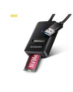 AXAGON ADM2-AM USB-A 10Gbps - M.2 NVMe & SATA SSD adaptér, kabel USB-A 10cm