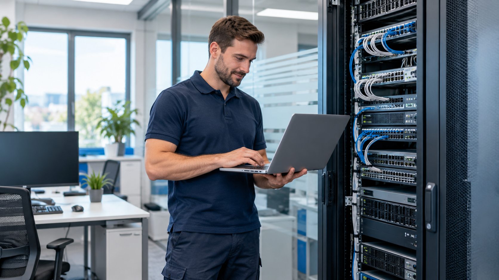 IT technik při správě firemní sítě
